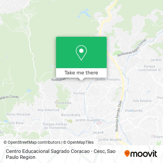 Centro Educacional Sagrado Coracao - Cesc map