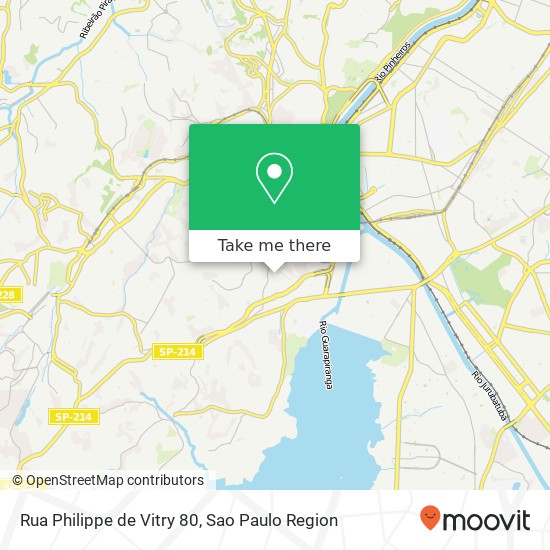 Mapa Rua Philippe de Vitry 80