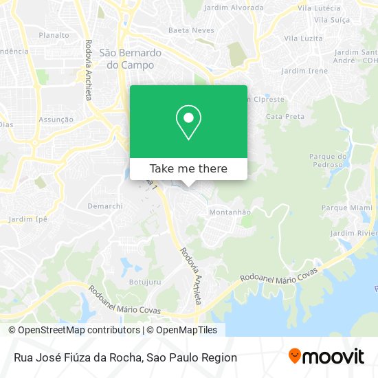 Mapa Rua José Fiúza da Rocha