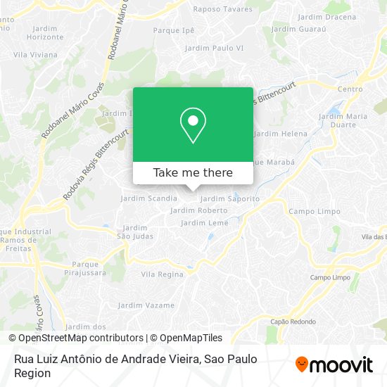 Rua Luiz Antônio de Andrade Vieira map