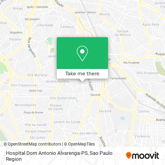 Mapa Hospital Dom Antonio Alvarenga-PS