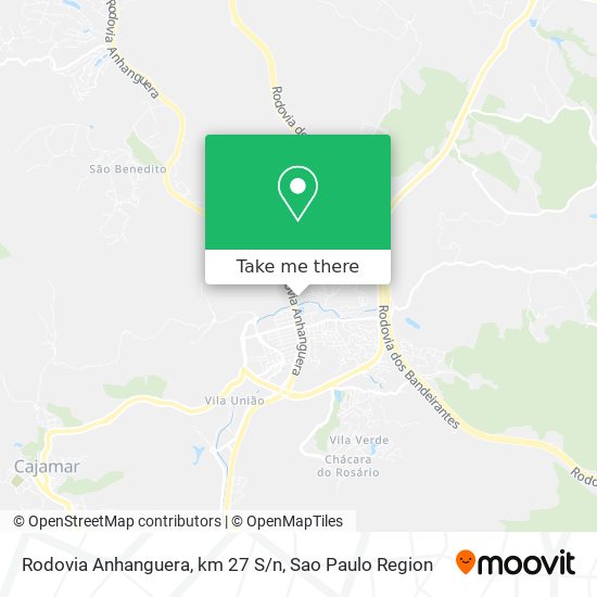 Rodovia Anhanguera, km 27 S/n map