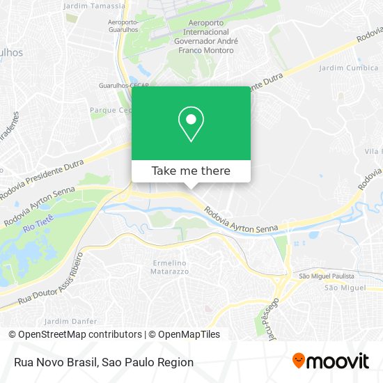 Mapa Rua Novo Brasil