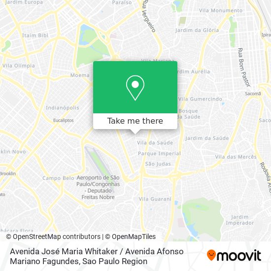 Avenida José Maria Whitaker / Avenida Afonso Mariano Fagundes map