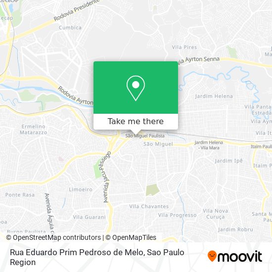 Mapa Rua Eduardo Prim Pedroso de Melo