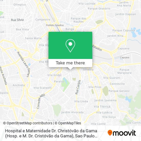 Mapa Hospital e Maternidade Dr. Christóvão da Gama (Hosp. e M. Dr. Cristóvão da Gama)