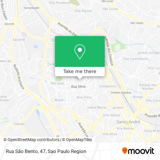 Rua São Bento, 47 map