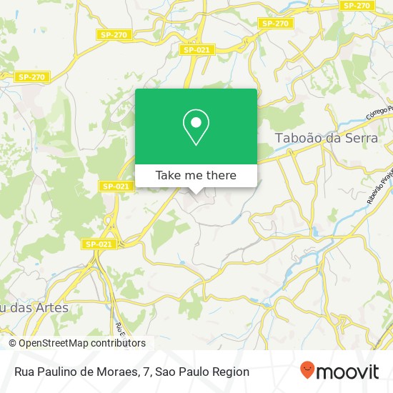 Rua Paulino de Moraes, 7 map