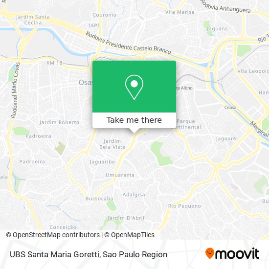 UBS Santa Maria Goretti map