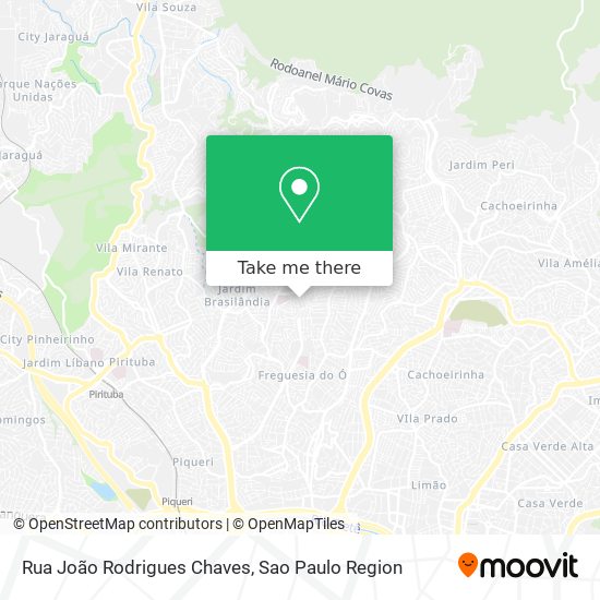 Mapa Rua João Rodrigues Chaves