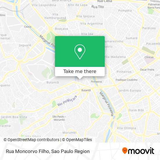 Mapa Rua Moncorvo Filho