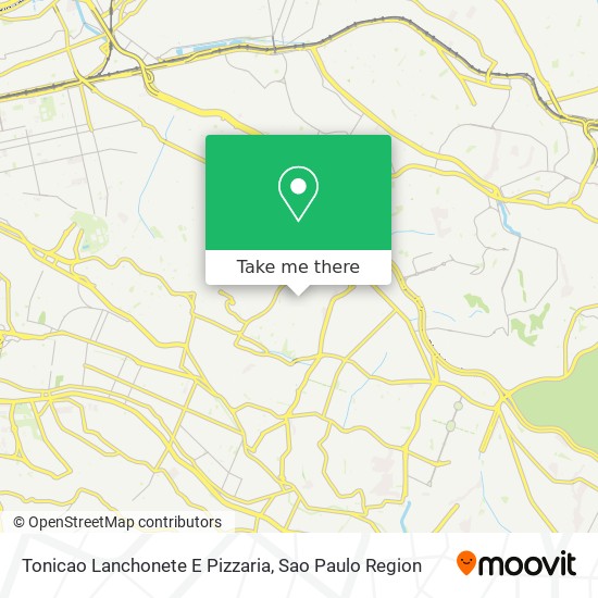 Mapa Tonicao Lanchonete E Pizzaria