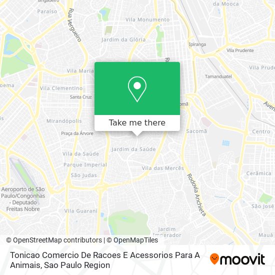 Tonicao Comercio De Racoes E Acessorios Para A Animais map