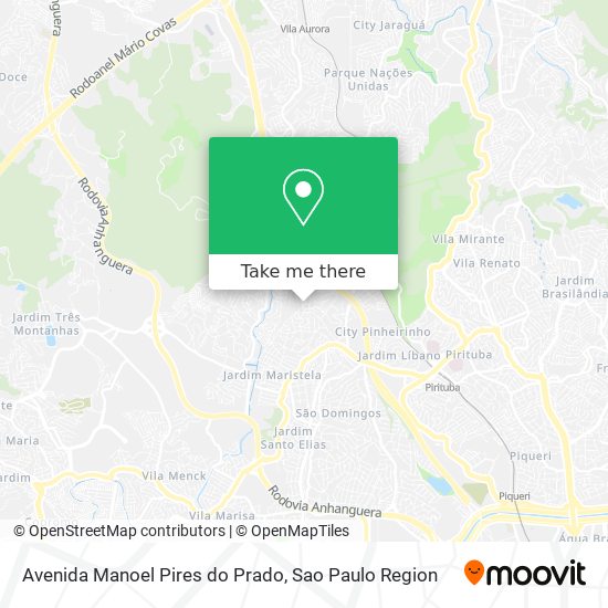 Mapa Avenida Manoel Pires do Prado