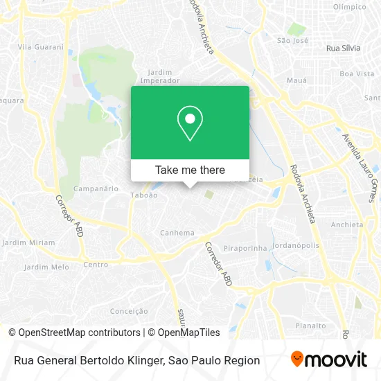 Rua General Bertoldo Klinger map