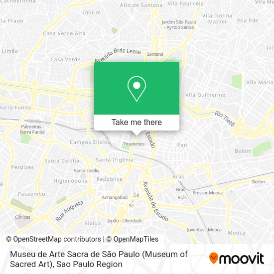 Museu de Arte Sacra de São Paulo (Museum of Sacred Art) map