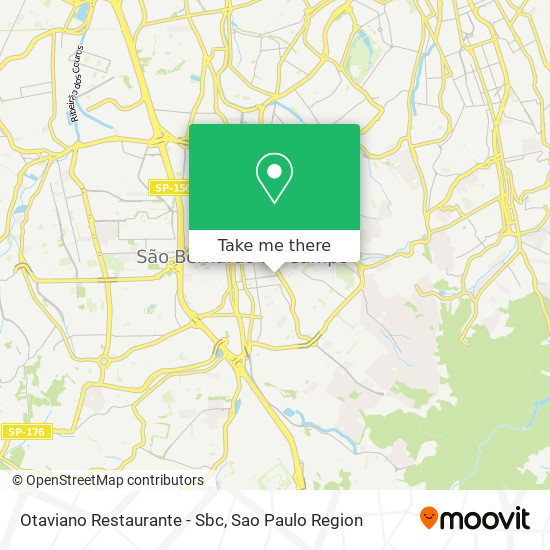 Mapa Otaviano Restaurante - Sbc