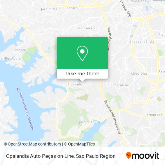 Mapa Opalandia Auto Peças on-Line