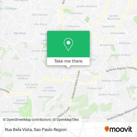 Mapa Rua Bela Vista