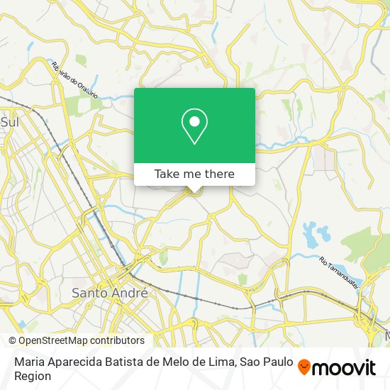 Mapa Maria Aparecida Batista de Melo de Lima