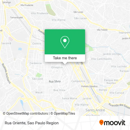 Rua Oriente map