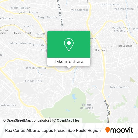 Rua Carlos Alberto Lopes Freixo map