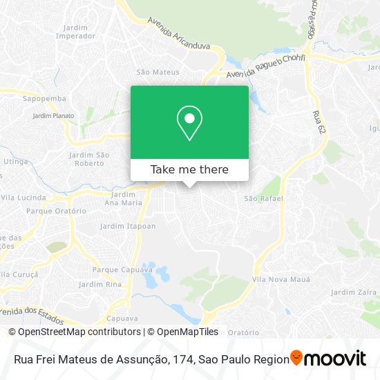 Rua Frei Mateus de Assunção, 174 map
