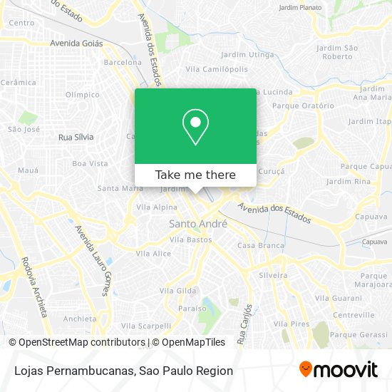 Lojas Pernambucanas map