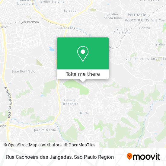 Rua Cachoeira das Jangadas map