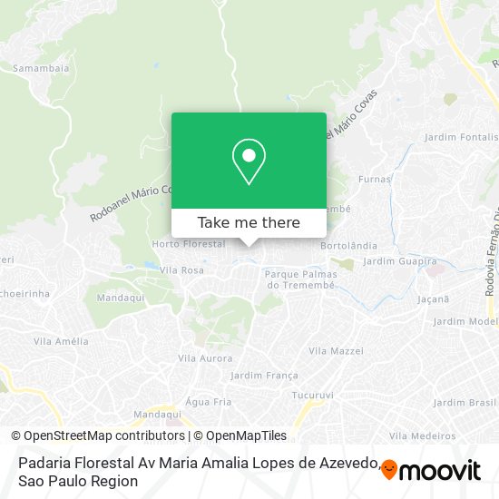 Padaria Florestal Av Maria Amalia Lopes de Azevedo map