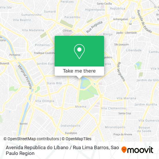 Avenida República do Líbano / Rua Lima Barros map