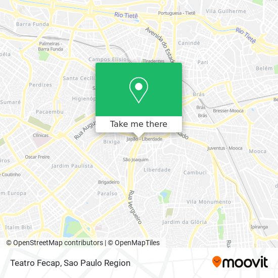 Teatro Fecap map