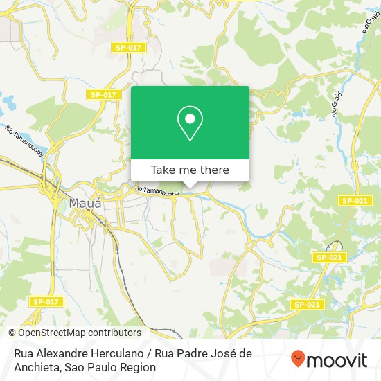 Mapa Rua Alexandre Herculano / Rua Padre José de Anchieta