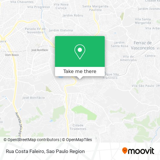 Mapa Rua Costa Faleiro