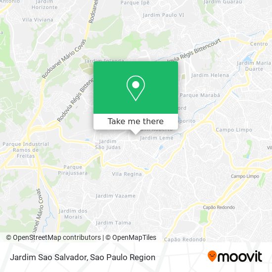Mapa Jardim Sao Salvador