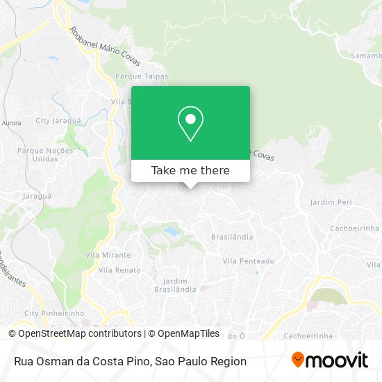 Mapa Rua Osman da Costa Pino