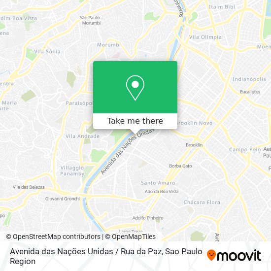 Avenida das Nações Unidas / Rua da Paz map