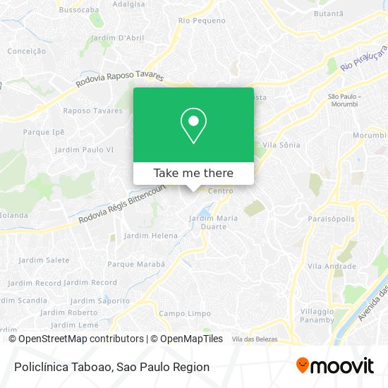 Policlínica Taboao map