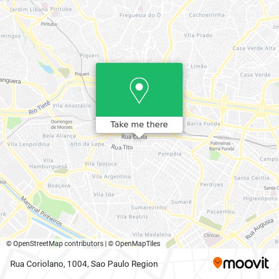 Rua Coriolano, 1004 map
