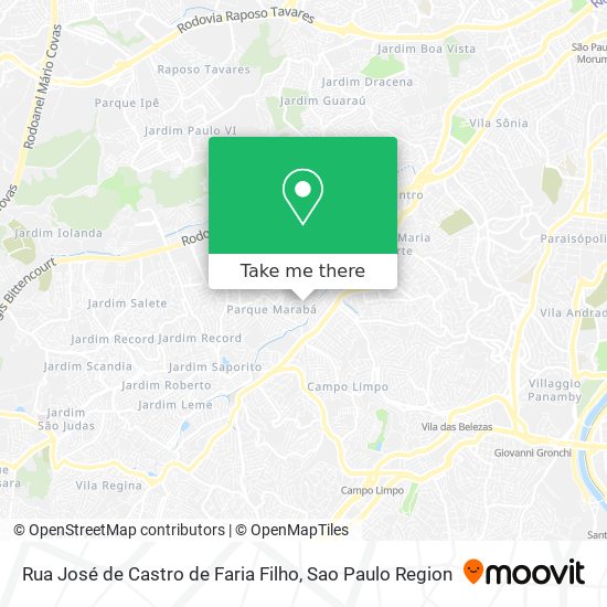 Rua José de Castro de Faria Filho map