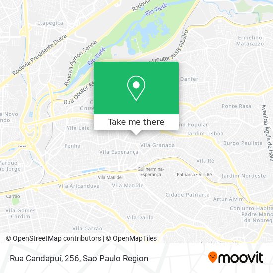 Rua Candapuí, 256 map