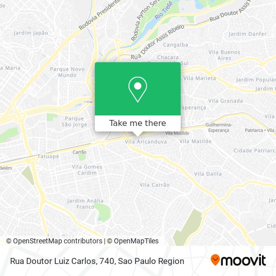 Rua Doutor Luiz Carlos, 740 map