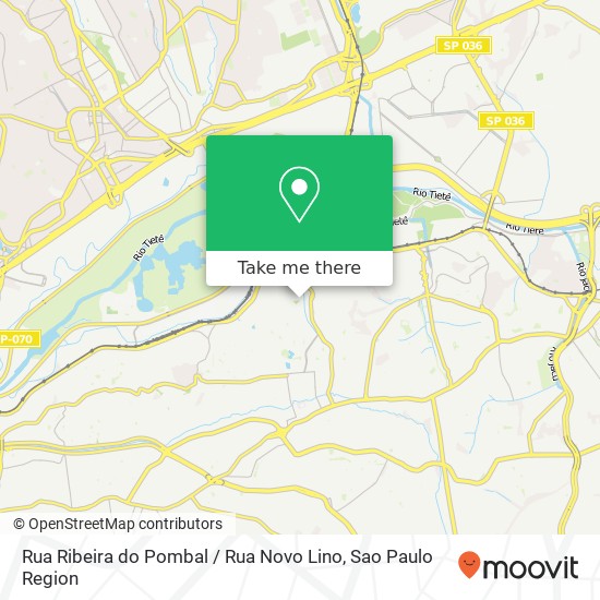 Rua Ribeira do Pombal / Rua Novo Lino map