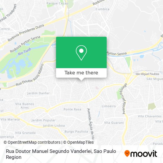 Rua Doutor Manuel Segundo Vanderlei map