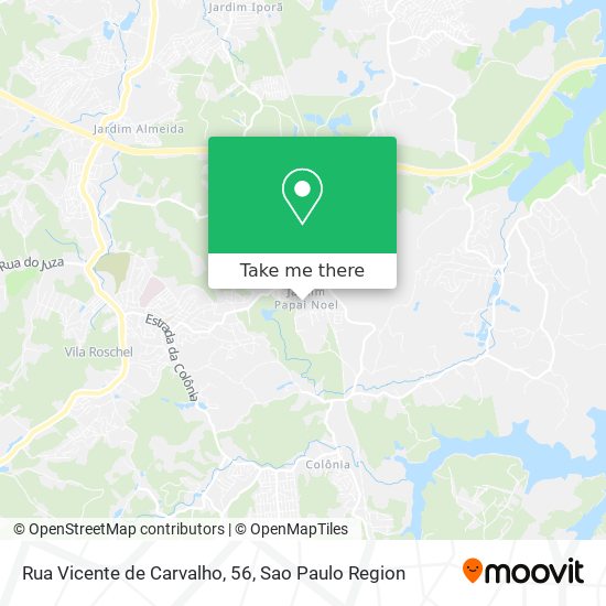 Mapa Rua Vicente de Carvalho, 56