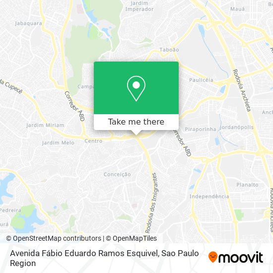 Mapa Avenida Fábio Eduardo Ramos Esquivel