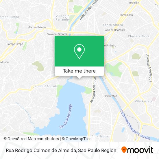 Mapa Rua Rodrigo Calmon de Almeida