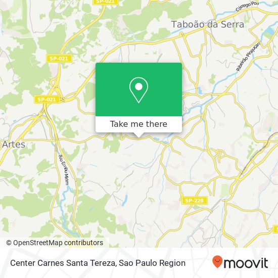 Mapa Center Carnes Santa Tereza