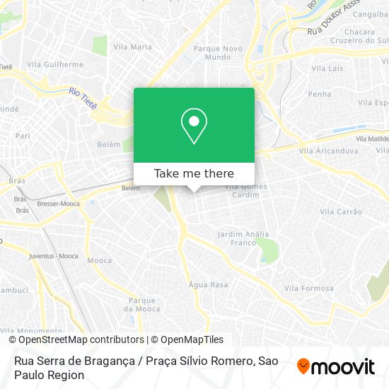 Rua Serra de Bragança / Praça Sílvio Romero map