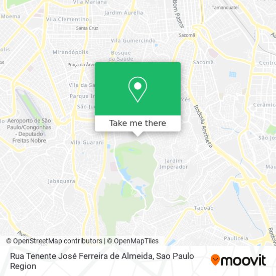 Rua Tenente José Ferreira de Almeida map